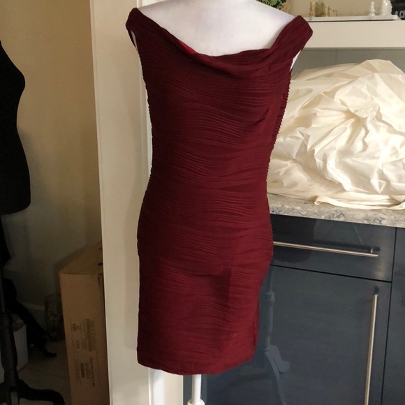 Wave off shoulder mini Burgundy - Picture 6 of 8